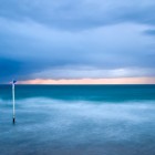 blaue Stunde, Erquy, Bretagne, Frankreich