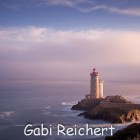 Phare de Petit-Minou im Nebel, Bretagne, Frankreich