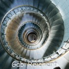 Treppenhaus des Phare d' Eckmühl, Bretagne, Frankreich