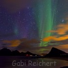 Nordlicht und Wolken, Lofoten, Norwegen