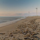 Strand und Windräder
