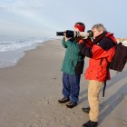 Gunter und ich fotografieren Wellen