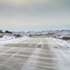 Schnee auf der Straße Schnee auf der Straße