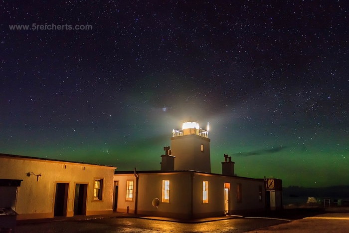 Eshaness Lighthouse, Nordlicht und Komet! Eshaness Lighthouse, Nordlicht und Komet!