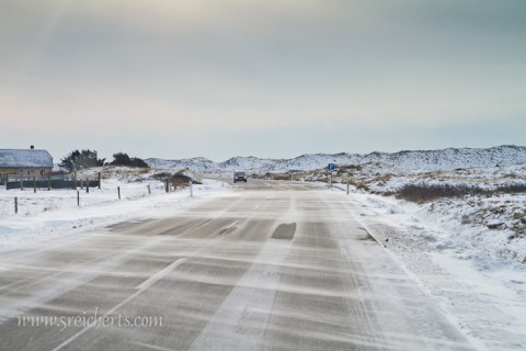 Schnee auf der Straße