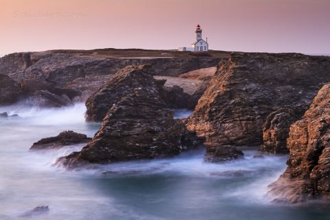 Phare des Poulains, Belle Ile, Bretagne, Frankreich