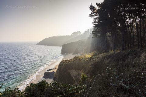 Früh morgens am Grand Sable, Belle Ile, Frankreich