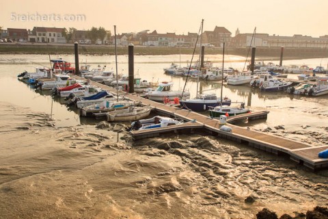 Idyllisch - Boote im Matsch! Graveline, Frankreich