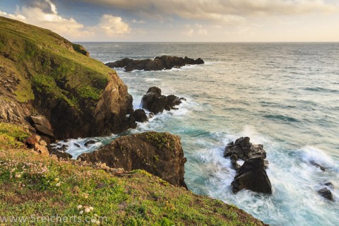 Küste in Cornwall, Großbritannien