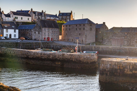 Der Hafen von Portsoy, Schottland