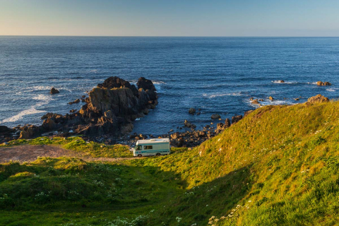 Geheimer Stellplatz in Portsoy, Schottland