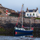 Abends im Hafen von Portsoy, Schottland