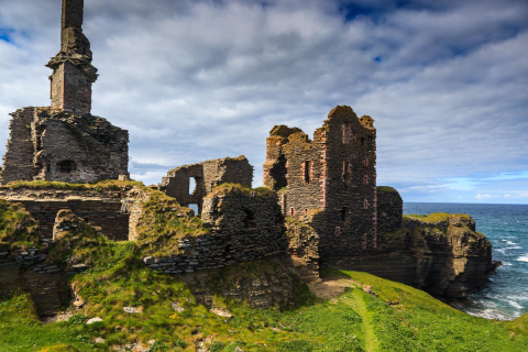 Castle Sinclair Girnigoe, Ostküste Schottland