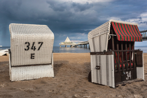 Strandkörbe auf Usedom