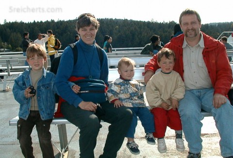die 5reicherts auf der Fähre nach Vancouver Island