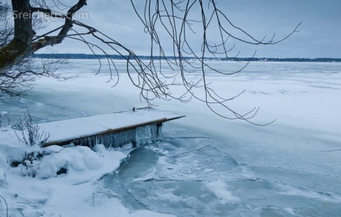 Eis am Bootssteg, Schweden