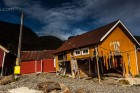 Sturm aber wenig Wellen - eine laute Nacht in Unstad, Lofoten