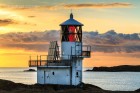 Fugla Ness Lighthouse, Shetland Inseln, Schottland