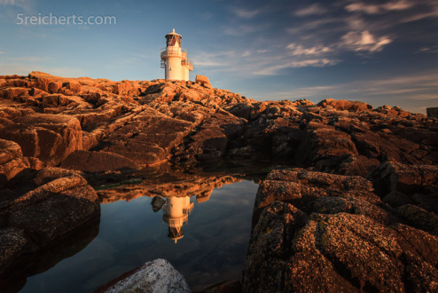 Gezeitenbecken und Fugla Ness, Lighthouse, Hamnavoe, Shetland