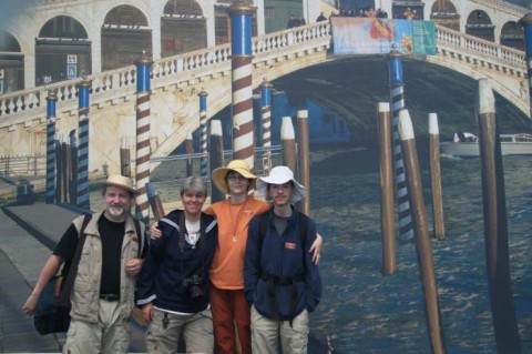 Vier Reicherts auf Weltreise im Hymer Museum