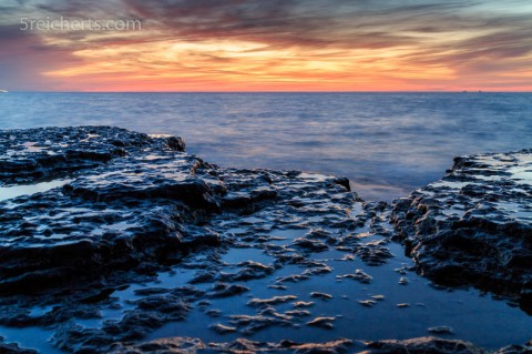 Langzeitbelichtung der Neptuns Acker in Nord-Öland