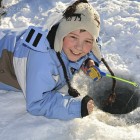 Ein Freund von uns brachte mir in Nordnorwegen das Eisangeln bei.