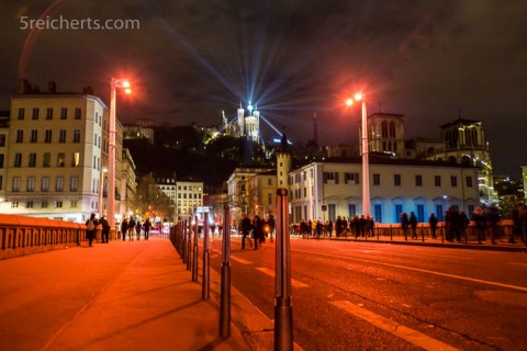 Basilika im Lichterfest von Lyon