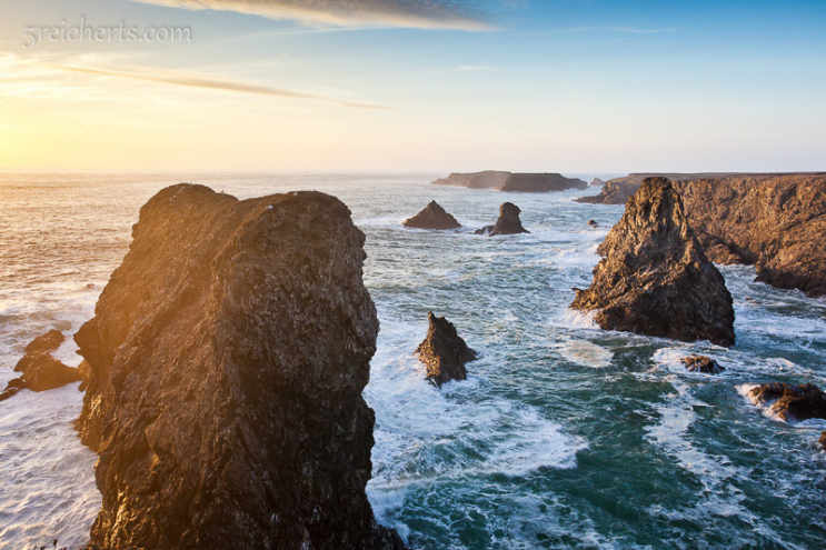 Aiguilles bei Flut im Abendlicht Aiguilles bei Flut im Abendlicht