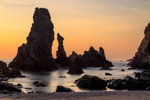 Sonnenuntergang Aiguilles, Belle Ile