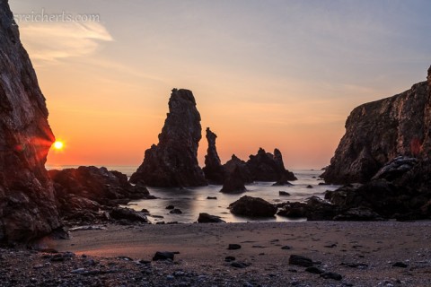 Sonnenuntergang Aiguilles, Belle Ile