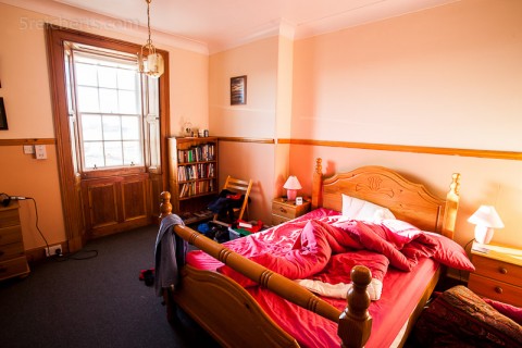 Das große Schlafzimmer im Leuchtturm