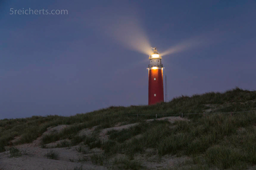 Leuchtender Leuchtturm Texel