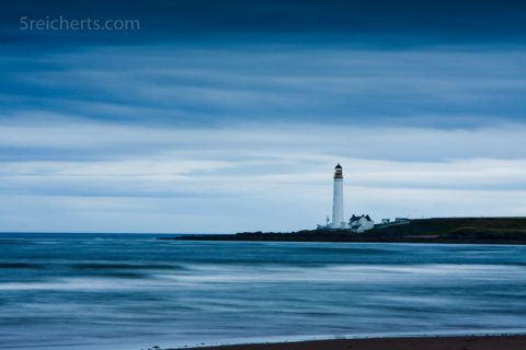 Leuchtturm in Scurdieness, Schottland, United Kingdom