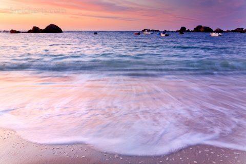 Brignogan Plage bei Sonnenuntergang, Brignogan