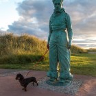 Grindel an der Strandpromenade von Montrose
