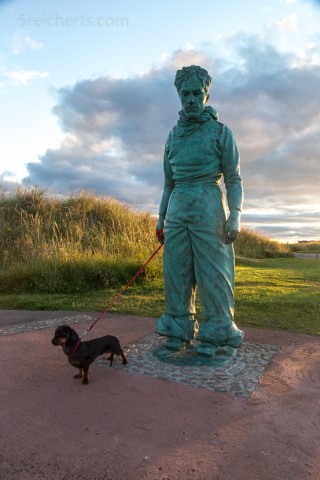 Grindel an der Strandpromenade von Montrose