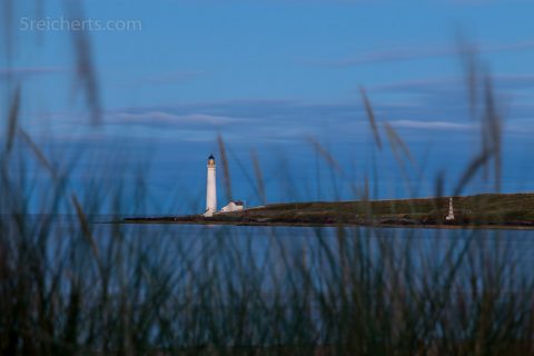 Blick zum Leuchtturm nach Sonnenuntergang