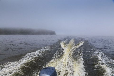 Früh morgens auf dem See