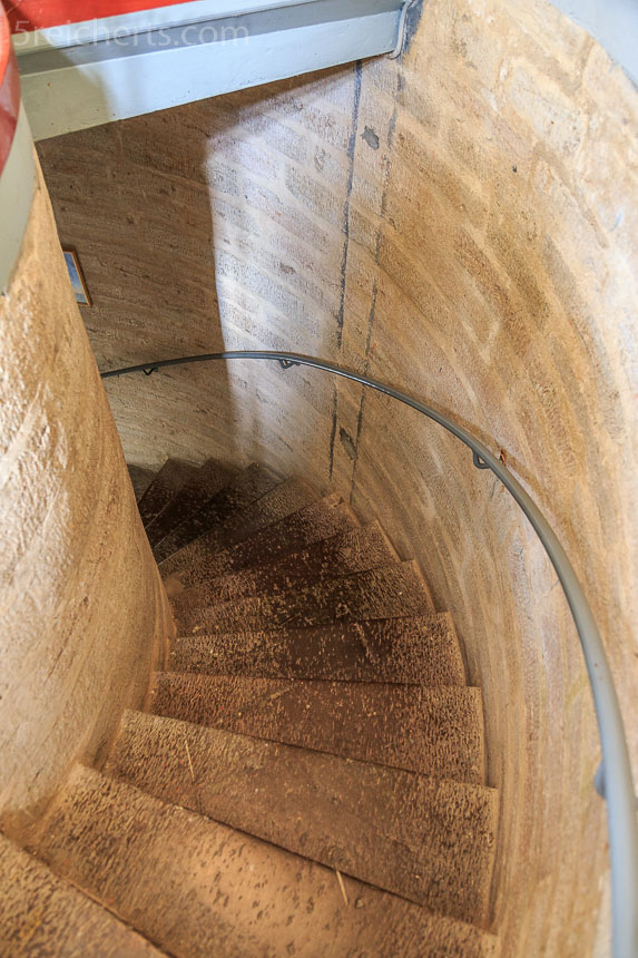 Die Treppe des Hoburg Leuchtturms