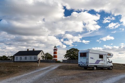 Unser Womo und Leuchtturm När