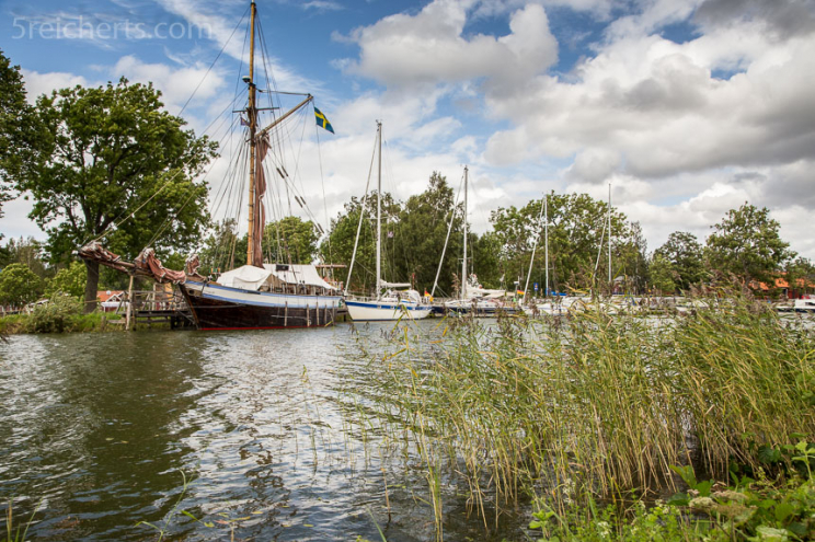 Boote auf dem Göta Kanal