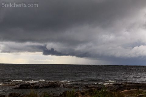 Regenwolke über dem Värnern