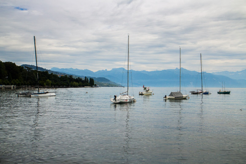 In Lausanne am Genfer See starten wir unsere Alpentour