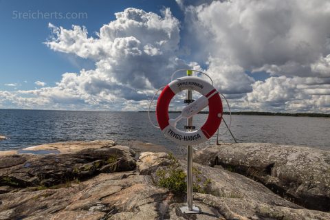 Rettungsring am Badeplatz, Vänern