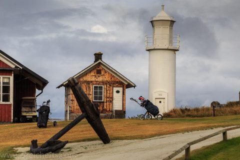 Der Leuchtturm auf dem Golfplatz