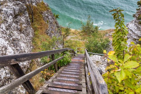 Treppe zum Klippe