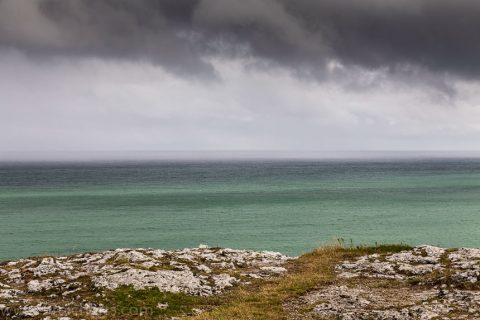 Regenwetter an der Högklint