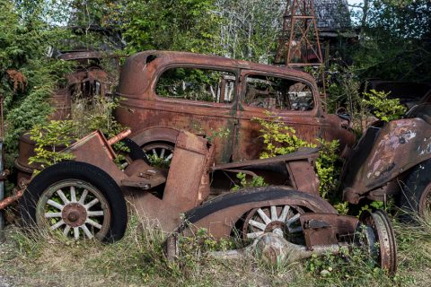 rostige Autos