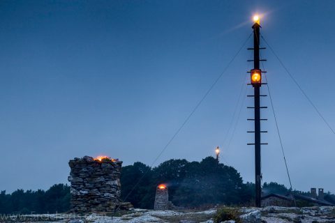 Die vier historischen Leuchtfeuer
