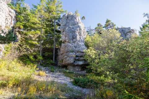 Högklint im Sonnenschein